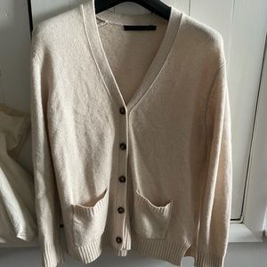 Jenni Kayne Everyday Cardigan Oatmeal xs